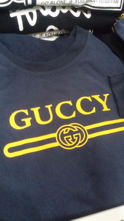 gucci on my shirt|fake gucci shirt.